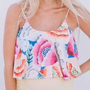 ISO Kortni Jeane Oversized Floral Top L/XL